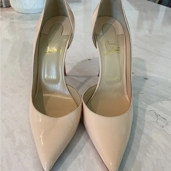 Christian Louboutin NEW Iriza heels Nude Size 40 - Picture 4 of 10
